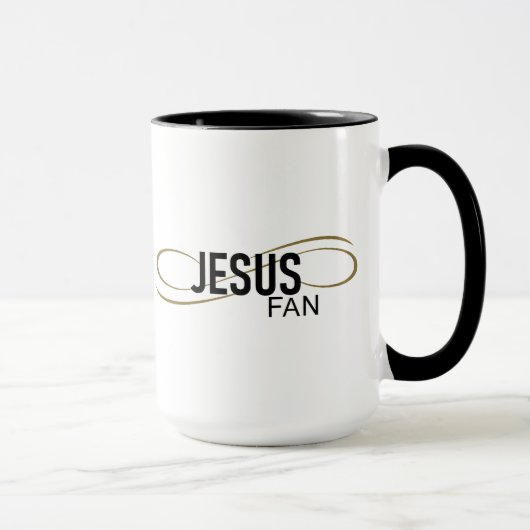 Jesus Fan mit schlauer Kaffee-Tasse Tasse (Rechts)