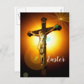 Jesus Feiertagspostkarte (Vorne/Hinten)