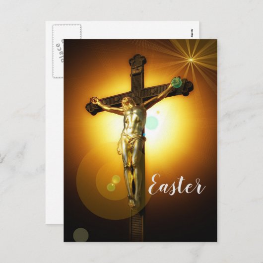 Jesus Feiertagspostkarte (Vorne/Hinten)