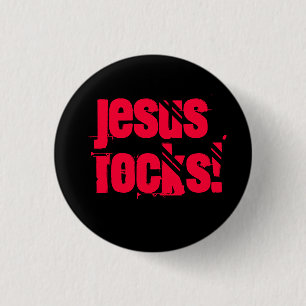 Jesus-Felsen! - Besonders angefertigt - besonders Button
