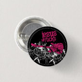 Jesus-Felsen Button (Vorne & Hinten)