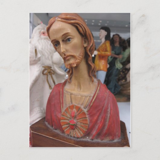 Jesus Figurine Postkarte (Vorderseite)