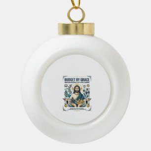 Jesus Financial Peace Schuld freie Reise Shirt Chr Keramik Kugel-Ornament