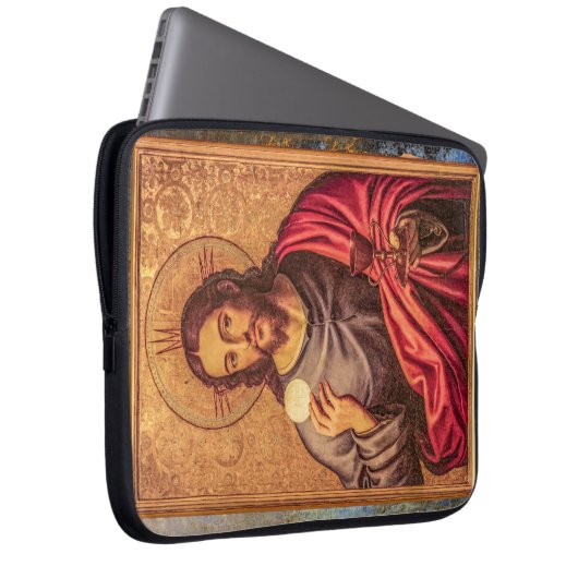 Jesus Fine Art laptop case (Vorne Rechts)