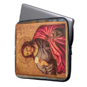 Jesus Fine Art laptop case (Vorderseite Links)