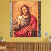 Jesus Fine Art Vintage canvas Leinwanddruck (Insitu (Wohnzimmer))