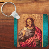 Jesus Fine art vintage key ring Schlüsselanhänger (Vorderseite)