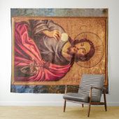 Jesus Fine Art Vintage Wandteppich (Beispiel (Horizontal))