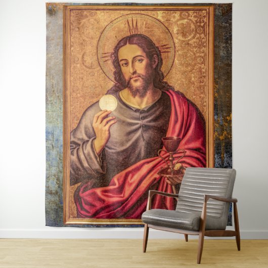 Jesus Fine Art Vintage Wandteppich (Beispiel)