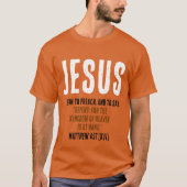 "JESUS fing an zu predigen." 04:17 - 31. Oktober T-Shirt (Vorderseite)