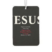 Jesus fing an zu predigen. Matthew 4:17 Autolufterfrischer (Rückseite)