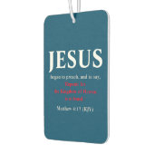 Jesus fing an zu predigen. Matthew 4:17 Autolufterfrischer (Links)