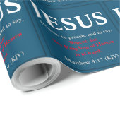 Jesus fing an zu predigen. Matthew 4:17 Geschenkpapier (Rolleneckpunkt)
