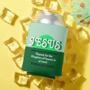 Jesus fing an zu predigen. Matthew 4:17 Minty Gree Dosenkühler
