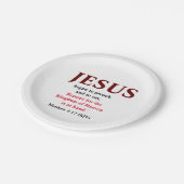 Jesus fing an zu predigen. Matthew 4:17 Tiny Pappteller (Schrägansicht)