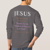 JESUS fing an zu predigen: Umkehren. Kupfer und we T-Shirt (Rückseite)