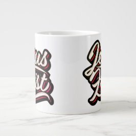 Jesus First 70's Style Jumbo-Tasse