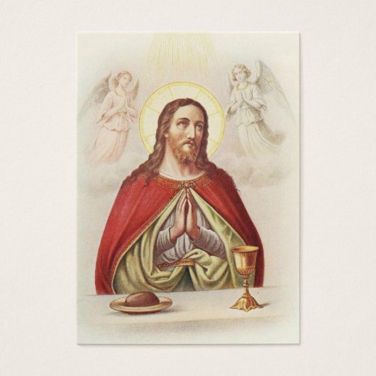 Jesus First Communitylic Catholic Remembrance Card (Vorderseite)