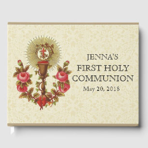 Jesus First Heilige Kommune Vintage Rose Gästebuch