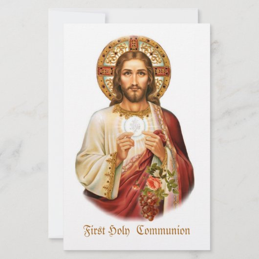 Jesus First Holy  Communion Briefpapier (Vorderseite)