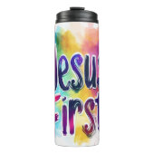 Jesus First Isotherme Flasche (Vorderseite)