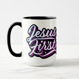 Jesus First Pinks and Purples Tasse
