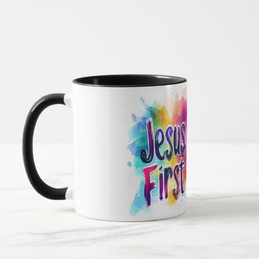 Jesus First Tasse (Links)