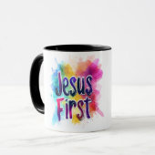 Jesus First Tasse (Vorderseite Links)