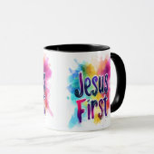 Jesus First Tasse (VorderseiteRechts)