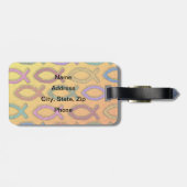 JESUS-FISCH-ENTWURF GEPÄCKANHÄNGER (Rückseite horizontal)