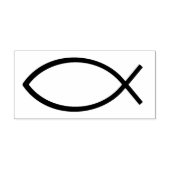 Jesus-Fisch-Symbol Gummistempel (Prägung)