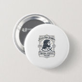 Jesus-Fisch-Symbol Minimal Ichthys Jesus-Fisch Min Button (Vorne & Hinten)