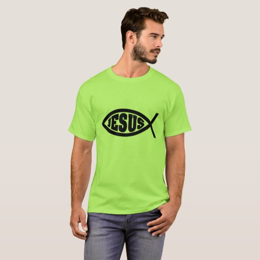 Jesus Fisch T-Shirt (Vorne ganz)