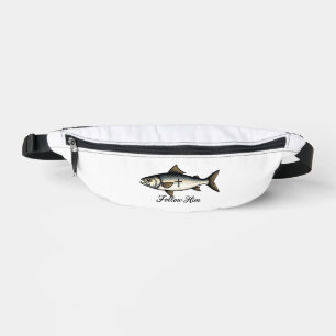 Jesus-Fisch Vintage-Gravur Christliches T-Shirt (1 Bauchtasche