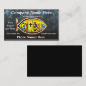 Jesus-Fisch-Visitenkarte - besonders angefertigt Visitenkarte (Vorne/Hinten)