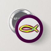 Jesus-Fische Button (Vorne & Hinten)