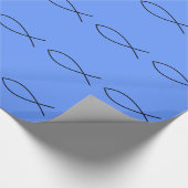 Jesus-Fische Geschenkpapier (Ecke)