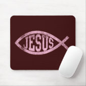 Jesus-Fische Ichthys christliches katholisches Mousepad (Mit Mouse)