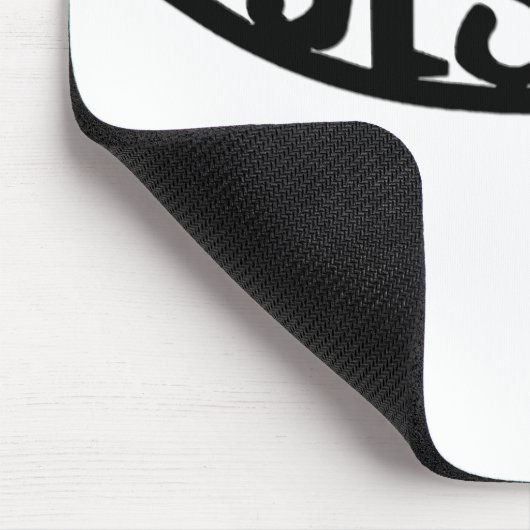 Jesus-Fische (Mausunterlage-Schwarzes) Mousepad (Ecke)