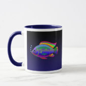 Jesus-Fische mit Hintergrund Tasse (Links)