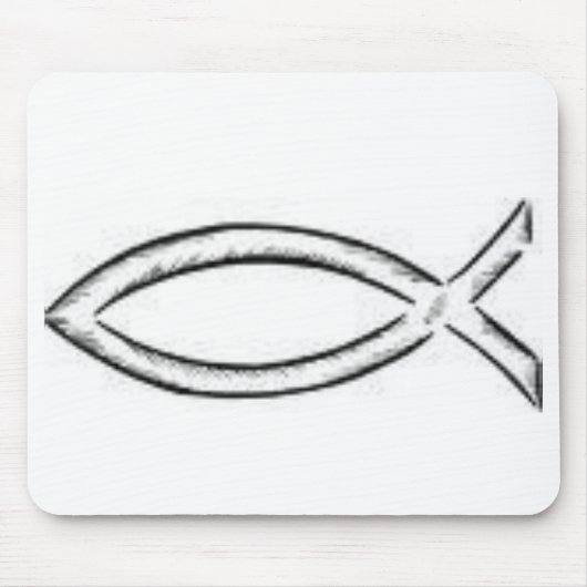 Jesus-Fische Mousepad (Vorne)