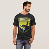 Jesus Fischen Retro-Grafikdesign T-Shirt (Vorne ganz)