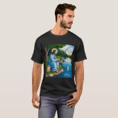 Jesus Fischen T-Shirt (Vorne ganz)