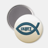 Jesus Fish Christliches Symbol Magnet (Vorderseite/Rückseite)