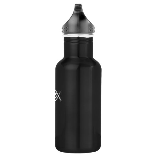 Jesus Fish Design für Christliche Gläubige Edelstahlflasche (Rechts)