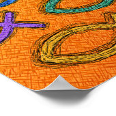 JESUS FISH DESIGN POSTER (Ecke)
