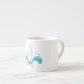 Jesus Fish Lilie Espressotasse (Vorderseite Rechts)