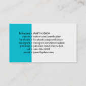 Jesus Fish Lilie Social Visitenkarte (Rückseite)