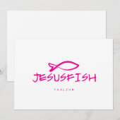 Jesus FISH Logo-Vorlage Einladung (Vorne/Hinten)