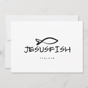 Jesus FISH Logo-Vorlage Einladung